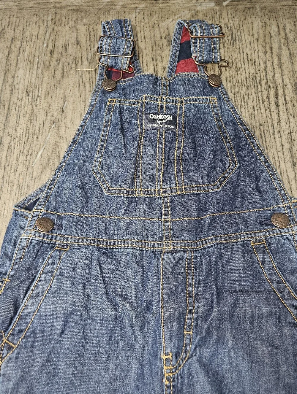 Oshkosh B'gosh Denim Overall Toddler Boys Size 5 T